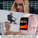 Smart Watch for Android & iOS with Heart Rate, Blood Oxygen, Fitness Tracker & Waterproof Display