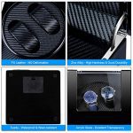 Kalawen Double Wooden Watch Winder for Automatic with Quiet Motor