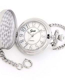 Speidel Classic Smooth Pocket Watch White Dial in Gift Box