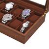 LOSKORIN Watch Box, Executive 12 Slots Watch Case with Valet