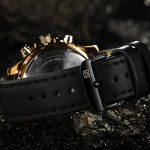 Tonnier Genuine Leather Band Analog Digital LED