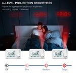 Projection Alarm Clock 180° Projector