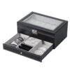 Leather Watch Case Organizer Jewelry Display