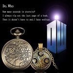 YISUYA Vintage Bronze Doctor Who Retro Dr. Who Quartz Pocket Watch
