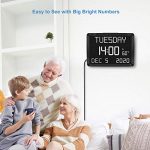 Digital Clock Large LED Word Display Dimmable
