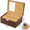 bestwishes Watch Box 12 Slots Watch Organizer Jewelry