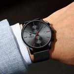Men’s Watch Fashion Sport Quartz Analog Mesh Stainless Steel