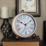 Non-Ticking Mantel Clock Alarm Clocks Easy to Read Large
