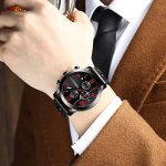 Waterproof Black Men's Watch Business