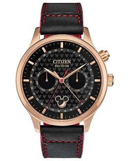 Citizen Men's Disney Stainless Steel Quartz Watch with Leather Strap