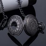 Watch with Chain Mudder Vintage Roman Numerals Scale