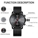 Men’s Watch Fashion Sport Quartz Analog Mesh Stainless Steel