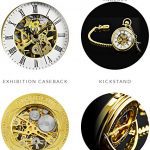 Timeless Elegance: Stuhrling Original Men's Vintage Mechanical Pocket Watch in Gold