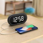 Small LED Digital Alarm Clock with Snooze