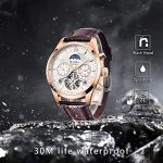 Men's Watch Luxury Mechanical Moon Phrase Skeleton