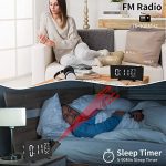 LESHP 3-Color Projection Alarm Clock, Temperature and Humidity Display