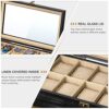SRIWATANA Watch Box Display Case, 8 Slot Watch Organizer