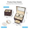 JQUEEN Automatic Wood Watch Winder Display Box