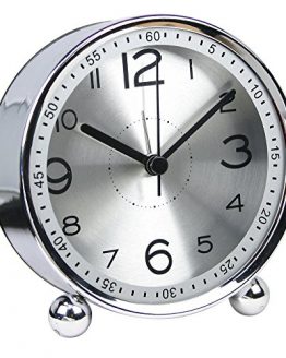 Non-Ticking Silent Metal Small Clock