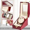 Automatic Kendal Double Watch Winder Box