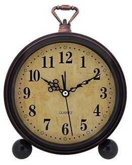 Konigswerk Vintage Alarm Clock , Analog Table Desk Clock