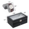 Leather Watch Case Organizer Jewelry Display