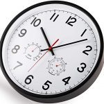 12-Inch Wall Clock with Temperature and Humidity