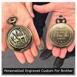 SIBOSUN Pocket Watch Personalized Engraved Back Case Graduation