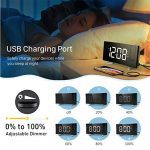 PICTEK Projection Digital Clock Radio for Bedrooms