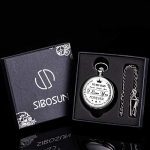 Personalized Silver Chain Pocket Watch Engraved