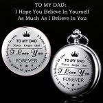 Personalized Silver Chain Pocket Watch Engraved