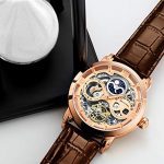 Stührling Original Mens Rose Gold Plated Automatic Watch