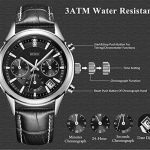 BUREI Mens Business Casual Elegant Chronograph Sports Watch