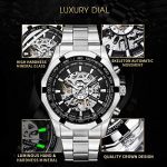 Skeleton Waterproof Automatic Self-Winding Watch for Men