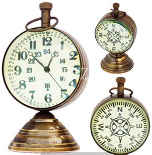 Bedroom Nautical Desk Clock Vintage Table