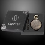 SIBOSUN Pocket Watch Engraved United States Navy Mark