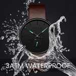 Mens Ultra-Thin Quartz Analog Wrist Watch 30M Waterproof