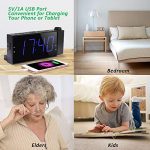 Projection Digital Alarm Clock 180°Projector