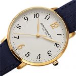 Bruno Magli Swiss Quartz White Dial Blue Italian