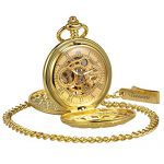 Skeleton Hand-Wind Mechanical Double Case Black Roman Numerals