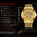 Luxury Gold Dragon Carved Dial Diamond Automatic Skeleton