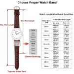 18mm Croco Brown Leather Watch Band