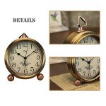 Retro Vintage Golden Table Clock Non-Ticking