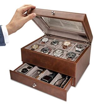 Watch Box Organizer Leather case 