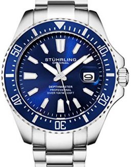 Stuhrling Original Blue Watch Pro Dive Watch Sports