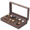 Box Organizer Watch Case with Glass Top