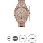 Diamond Wrist Watch with Stainless Steel Link Bracelet