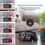 Alarm Clock with 360° Projector Sleep Timer