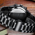 CRRJU Men's Watch Fashion Business Chronograph Quartz Wristwatches