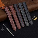 WOCCI 18mm Alligator Embossed Leather Watch Band